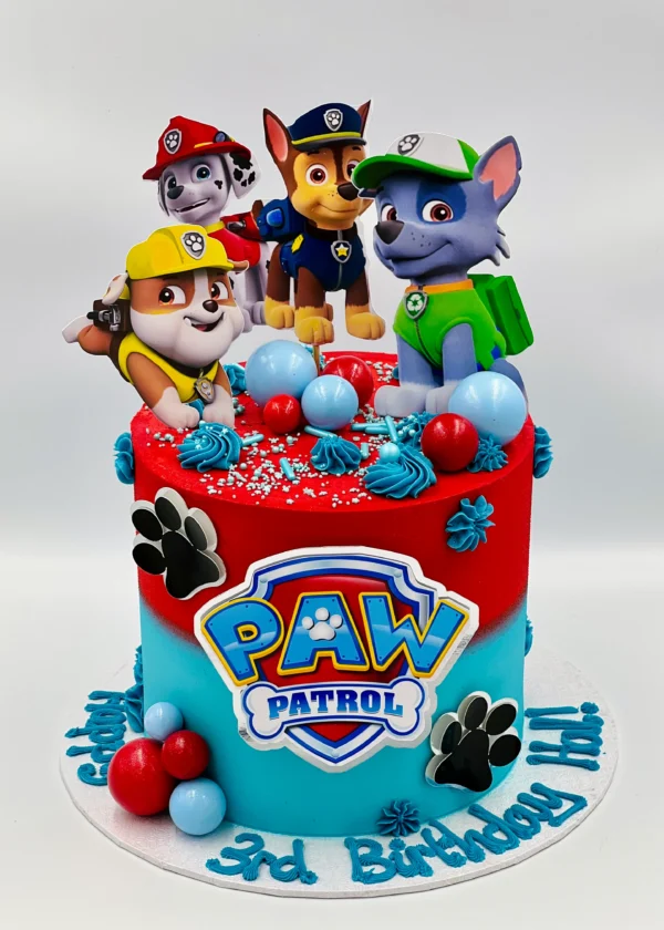 paw patrol butter cream cake