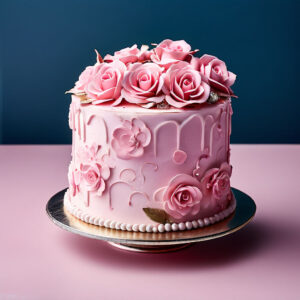 Romantic Rose Flavor Cake